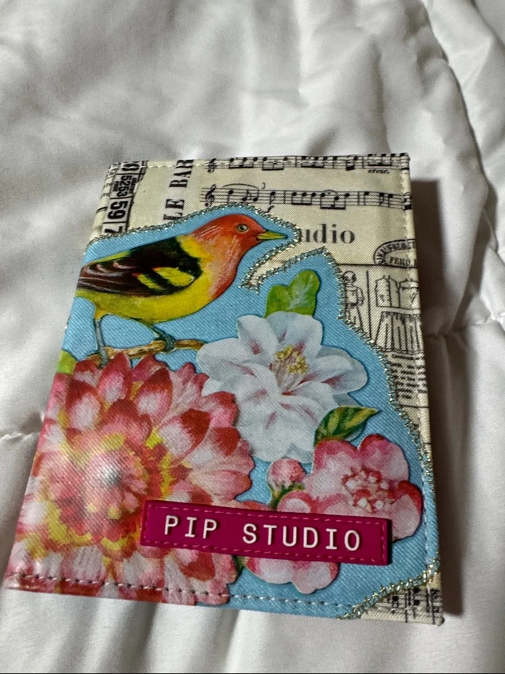 New Pip Studio Floral & Bird Passport Wallet And  music themed Address Book